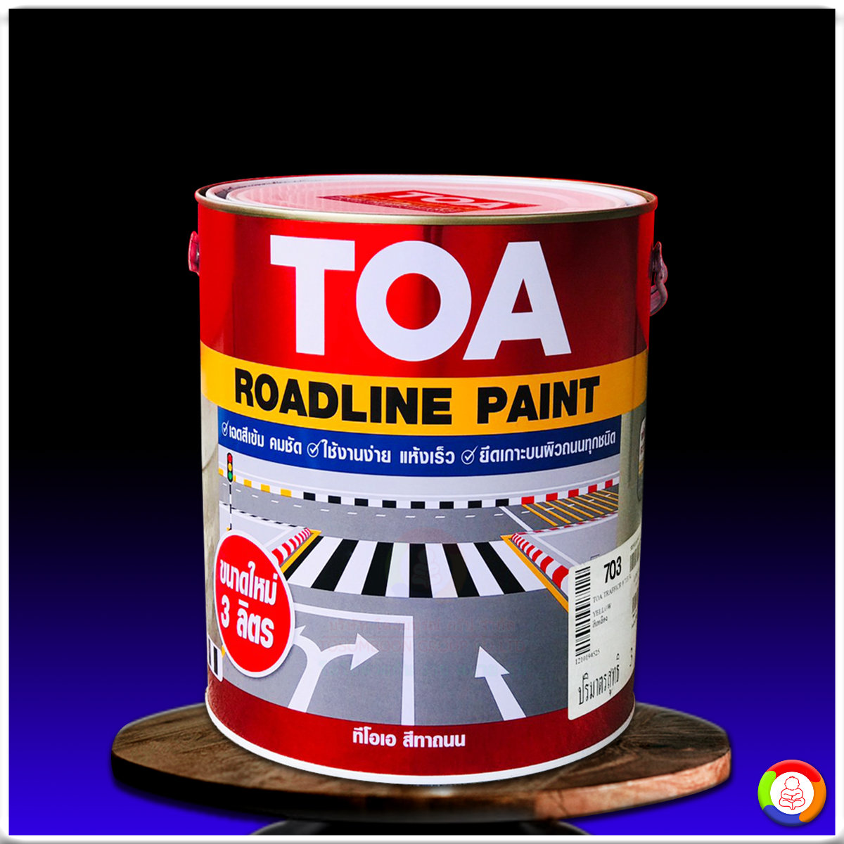 Toa Roadline paint non-reflective