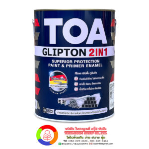TOA Glipton 2IN1 สีเคลือบทับหน้าพร้อมรองพื้นกันสนิม (ด้าน)