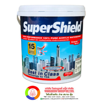 ทีโอเอ ซุปเปอร์ชิลด์ สีน้ำอะคริลิกกึ่งเงา Toa SuperShield Semi Gloss